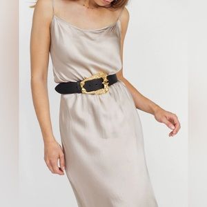 Black and brown London dragon belt